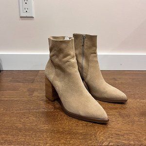 Steve Madden Calabria Suede Pointed Toe Bootie (Women) - Size 8